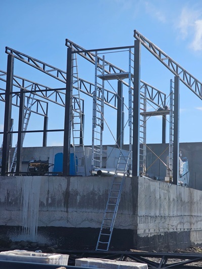 Portfolio Constraction wastewater treatment plant