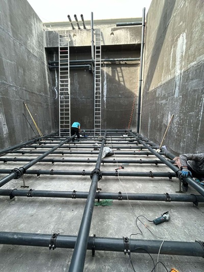 Portfolio Constraction wastewater treatment plant