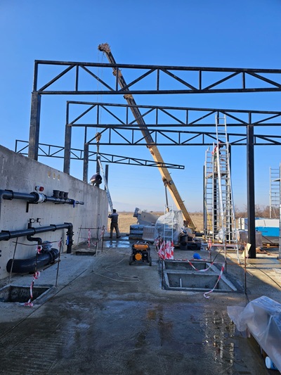 Portfolio Constraction wastewater treatment plant